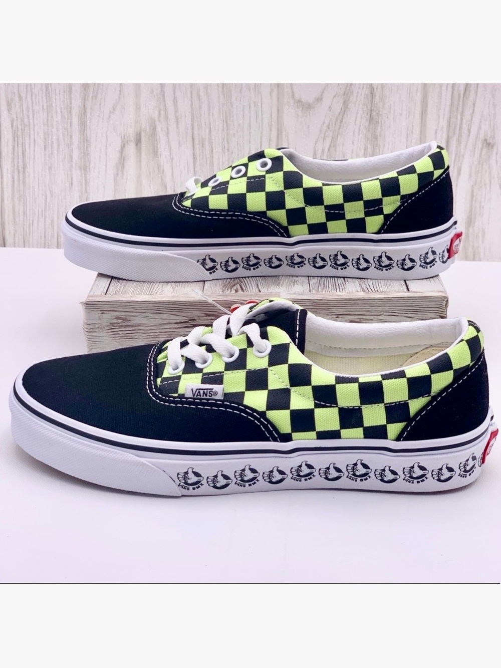 Vans Era Black/Sharp Green